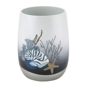 Blue Lagoon Waste Basket By Avanti Linens