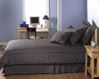 Solid Black Denim Twin Bedskirt