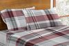 Dormisette Luxury German Flannel Sheets-Red/Grey Plaid