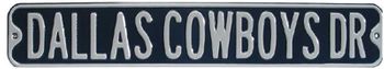 Dallas Cowboys Ave.  Steel Street Sign