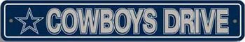 Dallas Cowboys Plastic Street Sign
