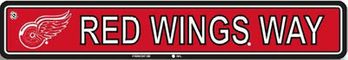Detroit Red Wings Plastic Street Sign