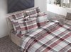 Dormisette Luxury German Flannel Sheets-Red/Grey Plaid