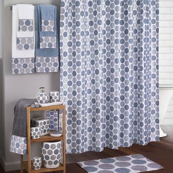 Dotted Circles Shower Curtain & Bath Accessories by Avanti Linens