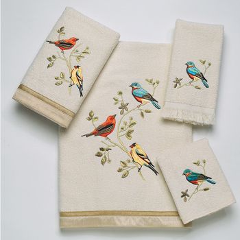 Gilded Birds 4 Piece Towel Set