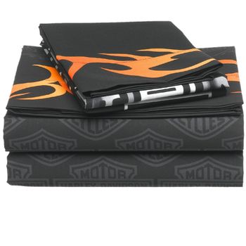 Harley Davidson Tattoo Twin Sheet Set