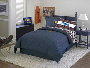 Indiana Pacers Denim Comforter & Sheet Set Combo