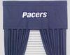 Indiana Pacers Valance with Embroidered Logo