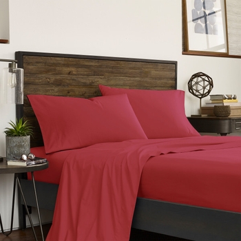 IZOD Varsity Solid Sheet Sets-Red or Blue