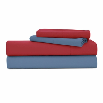 IZOD Varsity Solid Sheet Sets-Red or Blue