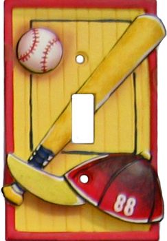Let's Play Ball Single Switchplate