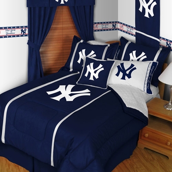  New York Yankees MLB Baseball Sidelines Bedding