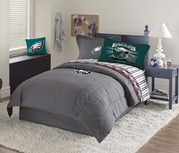 Philadelphia Eagles Denim Pillow Sham or Valance
