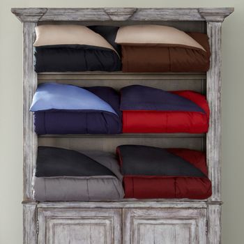 Martex Pipeline Solid Color Reversible Comforters 