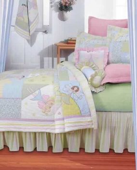 Pixie Chix Queen Bedskirt (Striped)