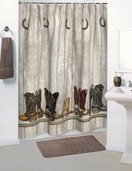 SADDLE UP Shower Curtain  Accessories