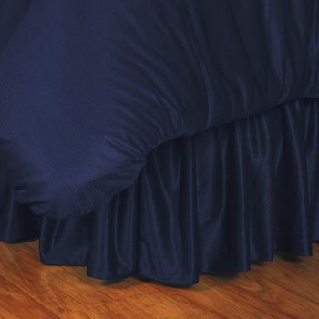 Sidelines New York Yankees Twin Bed Skirt-Navy
