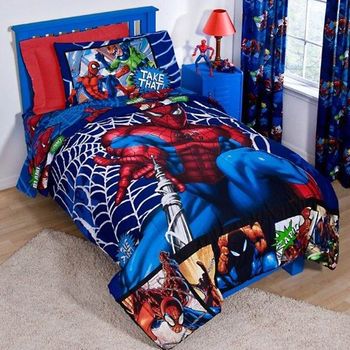 Spiderman Comic Bedding for Kids