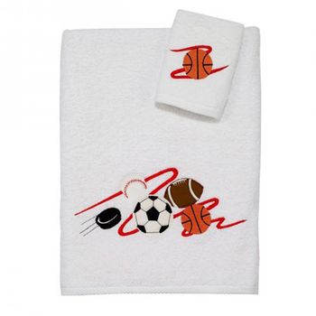 Sports Bath Towel/Washcloth Set by Avanti Linens