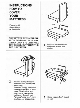 Vinyl Zippered Mattress Cover Full XL Size