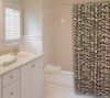 Wild Zebra Brown Shower Curtain