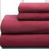 Winter Night Flannel Sheet Set-Wine