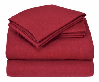 Winter Nights Flannel Sheet Set- 10 Solid Colors- 100% Cotton
