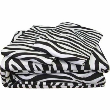 Zebra Print Pillowcases 200 Thread Count