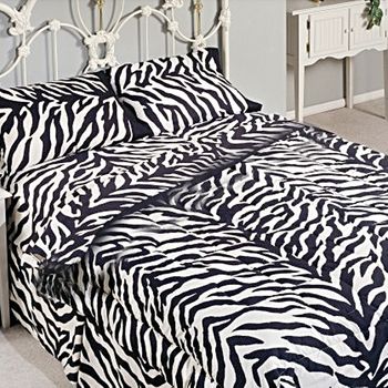 Zebra Print Pillowcases 200 Thread Count
