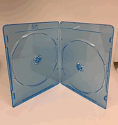 100 New Top Quality 6mm Double Slim Blu-Ray Case, Printed Blu-Ray Logo BL0702