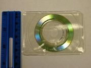100 RITEK CREDIT CARD SIZE,  BUSINESS CARD CD-R SILVER SILVER, WITH SLEEVE