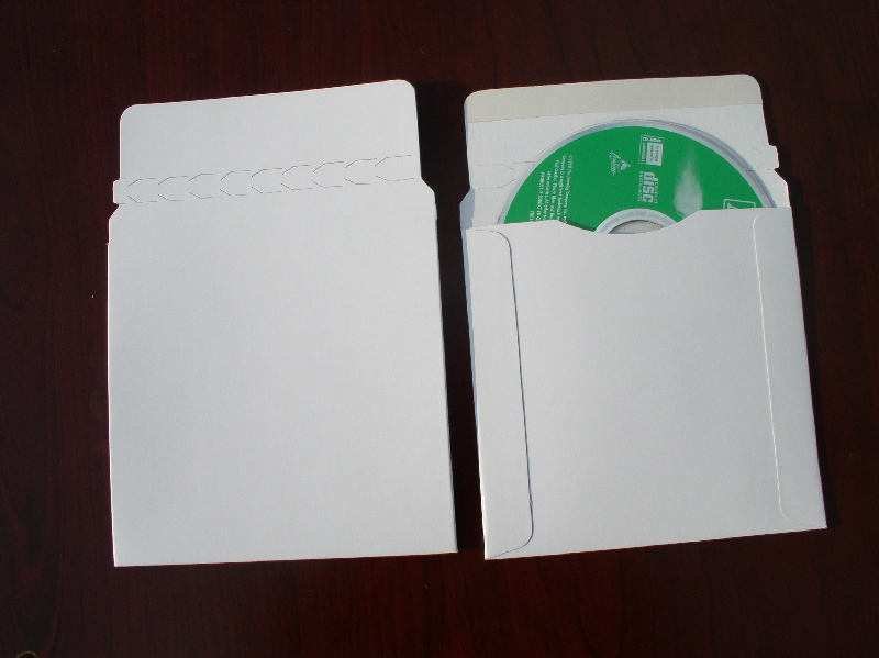 5 1/4" 22 PT CARDBOARD CD/DVD MAILER W/SEAL, JS93 100 PCS/CS