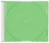 5.2MM SUPER SLIM CD JEWEL CASE W/GREEN TRAY, 100 PCS, PSC16GREEN