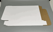 CORRUGATED WHITE CARDBOARD MAILER FOR VHS CASE, BL11, 100/CS 