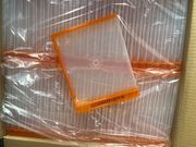 ORIGINAL SCANAVO 14MM AUDIOBOOK CASE ORANGE/CLEAR, AUDBK.VIX.14MM100/CS 