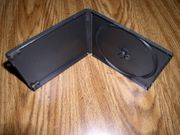 12MM SINGLE POLY DVD/CD CASE W/SLEEVE, BOOKLET CLIPS, BLACK,100 PCS PSC11  