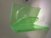 RARE XBOX360 Double Game Case, Transparent Green, 14mm, QJ2-XBOX360, 100/CS