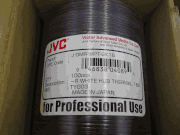 JVC TAIYO YUDEN DVD-R, White Thermal Hub Print, 4.7GB, 16X,DVD-R-WPT600-SK8 200 PCS
