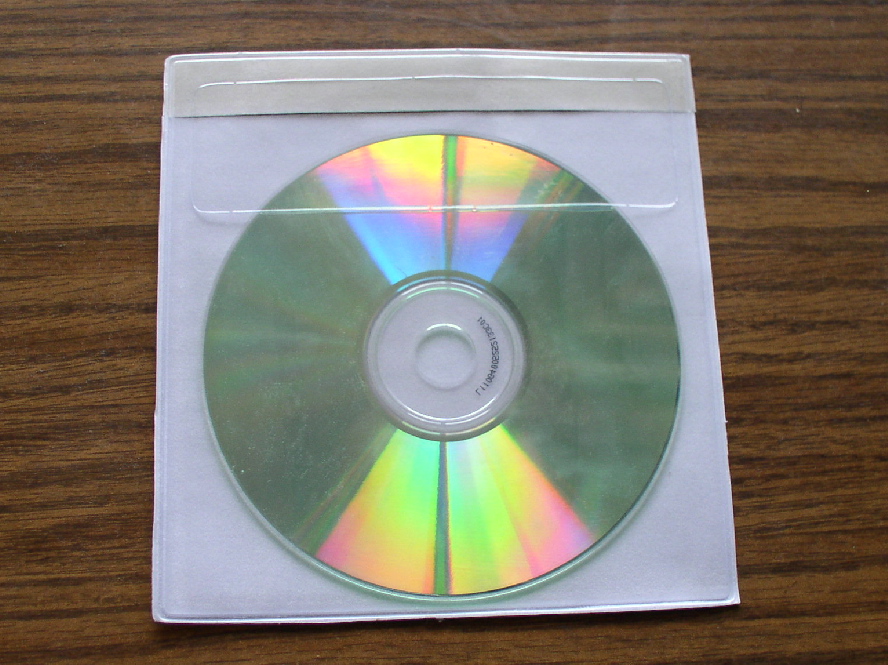 VINYL CD/DVD SLEEVE W/ADHESIVE BACKING & INNER FABRIC,TAMPER EVIDENT
