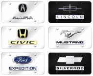 Dual Emblem License Plate