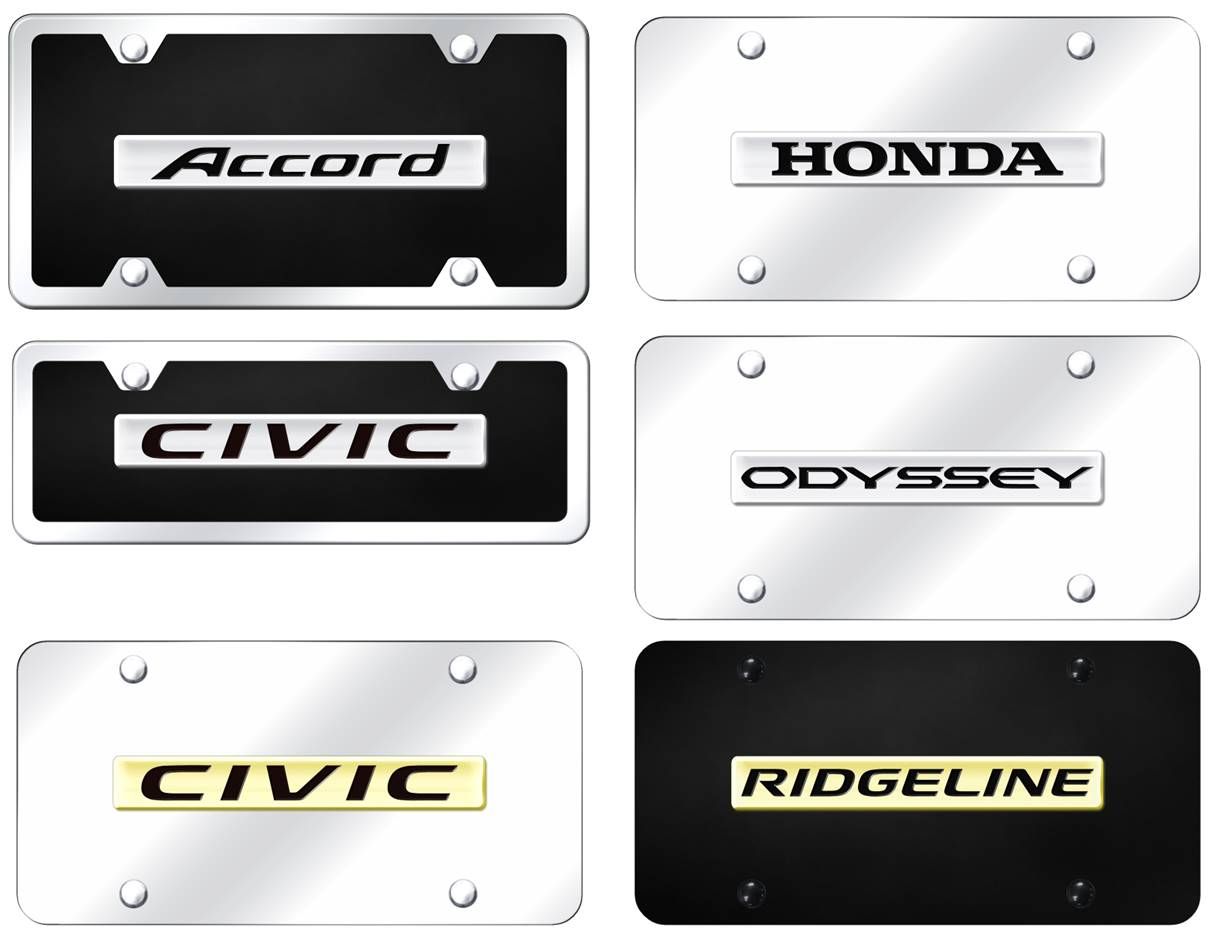 Honda Name Front License Plates
