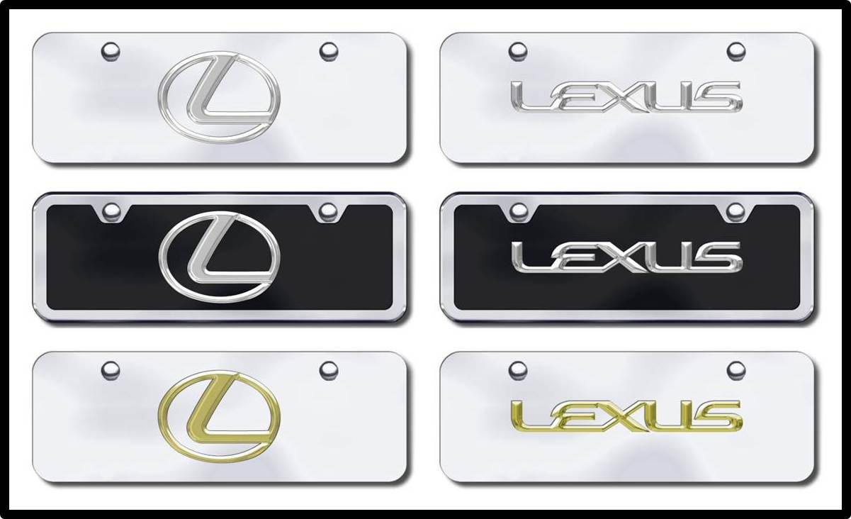 Lexus HalfSize License Plates