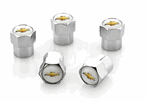 Chevy Gold Bowtie Valve Stem Logo Caps - All Vehicles