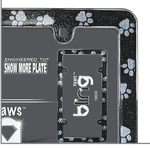 Dog Paws Bling License Plate Frame Dog Paws Bling License Plate Frame