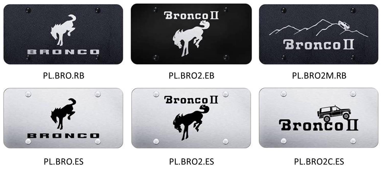 Ford Bronco Front License Plate Location