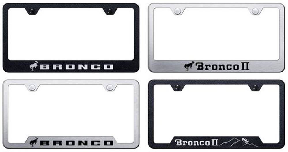 Ford Bronco and Bronco II License Plate Frame Ford Bronco and Bronco
