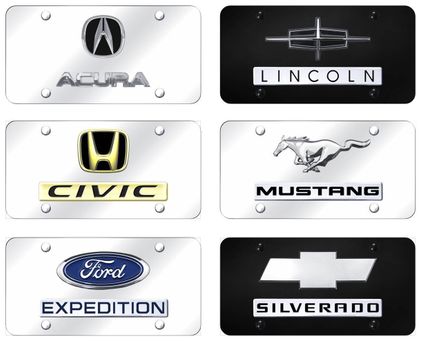 Logo & Name Badge License Plates