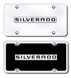 Silverado License Plates (Vanity Logo Tags)