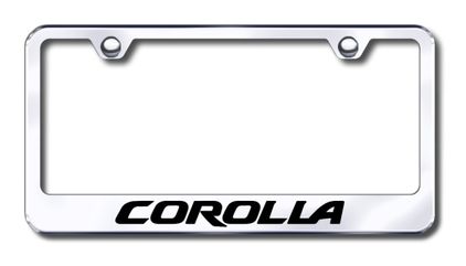 Toyota Corolla Stainless Steel License Plate Frames - Tag Holder