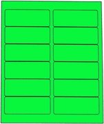 1 1/2 X 4 FLUORESCENT GREEN